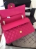 Chanel 2.55 middle size pink original lambskin